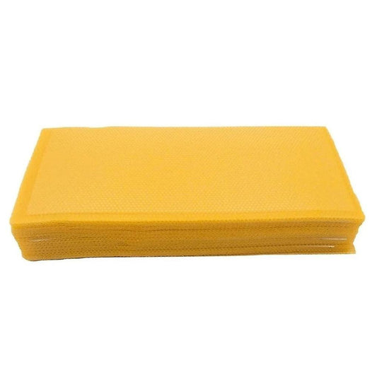 10 Beeswax Foundation Sheets  - 20cm X 40cm