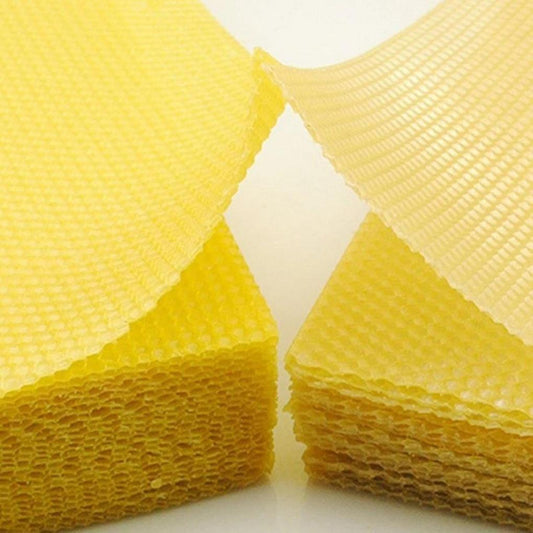 20 Beeswax Foundation Sheets  - 20cm X 40cm